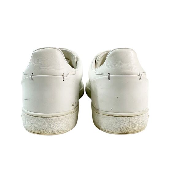 LOUIS VUITTON Frontrow Floral Sneakers Size 39 US 8.5 Lace Up Logo Low Top White - Picture 8 of 13